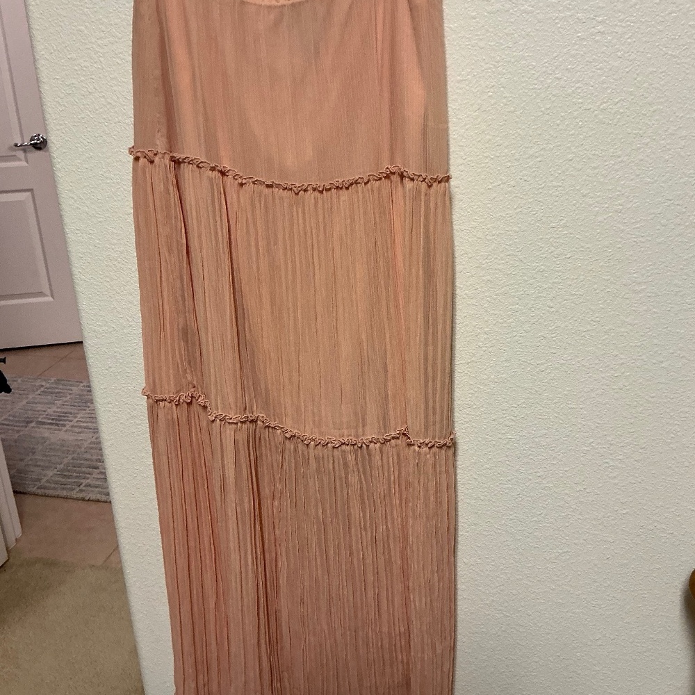Maxi Skirt, pink/peach color, lined